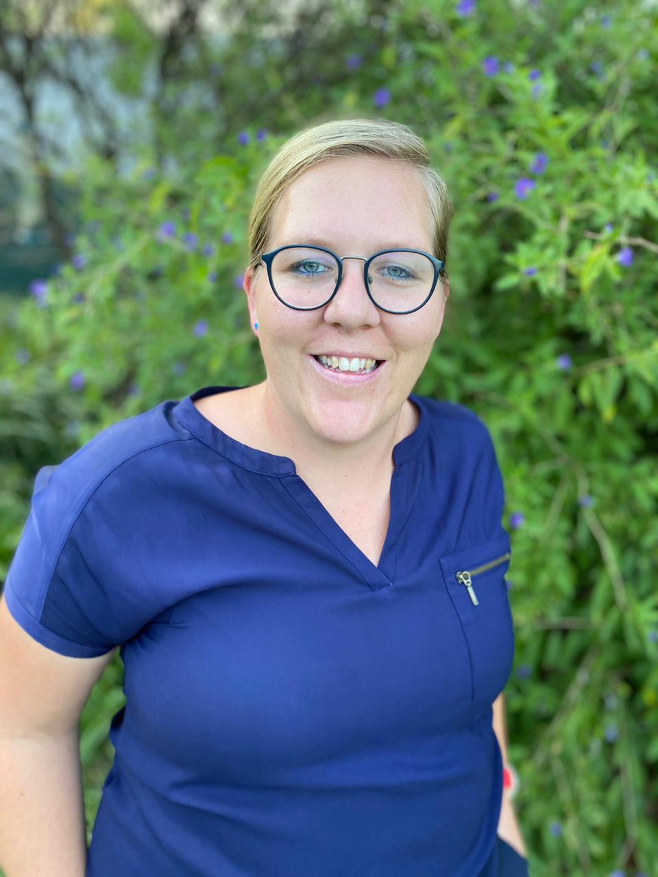 Rikki Malherbe, physiotherapist, at her practice in Parktown North